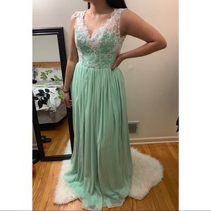 Mint Green Prom Dress